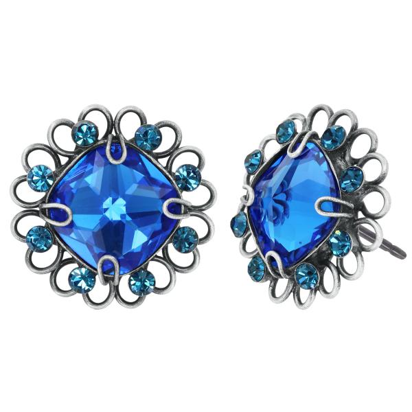 blue/green - Gem Rocks - Konplott earrings